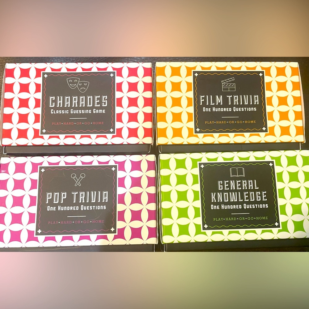🎉Trivia & Charades game cards for family fun night!